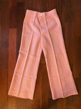Vintage Pink Wide-Leg Pants